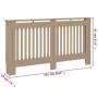 MDF Heizkörperabdeckung 152x19x81,5 cm von vidaXL, Zubehör für Heizkörper - Ref: Foro24-288178, Preis: 71,22 €, Rabatt: %