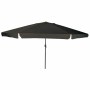 Parasol de jardín Negro 395 x 395 x 245 cm Poliéster y Acero