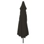 Parasol de jardín Negro 395 x 395 x 245 cm Poliéster y Acero