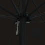 Parasol de jardín Negro 395 x 395 x 245 cm Poliéster y Acero