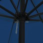 Parasol de jardín Azul y Negro 395 x 395 x 245 cm