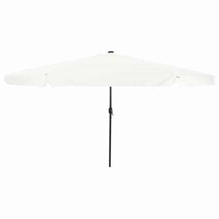 Parasol de jardín Blanco y Negro 395 x 395 x 245 cm
