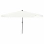 Parasol de jardín Blanco y Negro 395 x 395 x 245 cm en Sombrillas | Comprar online en Foro24