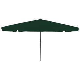 Parasol de jardín Verde y Negro 395 x 395 x 245 cm