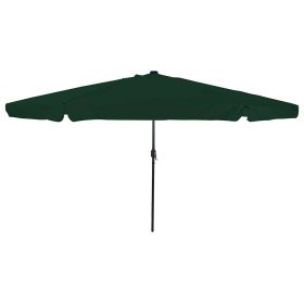Parasol de jardín Verde y Negro 395 x 395 x 245 cm
