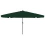 Parasol de jardín Verde y Negro 395 x 395 x 245 cm