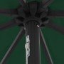 Parasol de jardín Verde y Negro 395 x 395 x 245 cm
