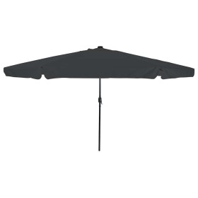 Parasol de jardín Antracita y Negro 395 x 395 x 245 cm