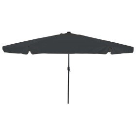 Parasol de jardín Antracita y Negro 395 x 395 x 245 cm