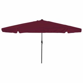 Parasol de jardín Rojo y Negro 395 x 395 x 245 cm