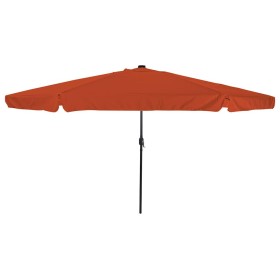 Parasol de jardín Rojo y Negro 395 x 395 x 245 cm
