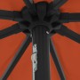 Parasol de jardín Rojo y Negro 395 x 395 x 245 cm