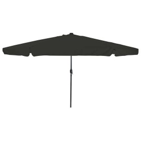 Parasol de jardín Negro 395 x 395 x 245 cm Poliéster y Acero