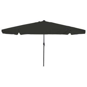Parasol de jardín Negro 395 x 395 x 245 cm Poliéster y Acero