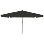 Parasol de jardín Negro 395 x 395 x 245 cm Poliéster y Acero