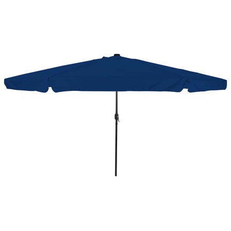 Parasol de jardín Azul y Negro 395 x 395 x 245 cm