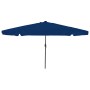 Parasol de jardín Azul y Negro 395 x 395 x 245 cm