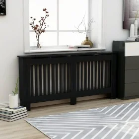 Schwarze MDF-Heizkörperabdeckung 172x19x81,5 cm von vidaXL, Zubehör für Heizkörper - Ref: Foro24-288180, Preis: 107,53 €, Rab...