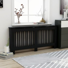 Schwarze MDF-Heizkörperabdeckung 172x19x81,5 cm von vidaXL, Zubehör für Heizkörper - Ref: Foro24-288180, Preis: 99,09 €, Raba...