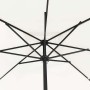 Parasol de jardín Blanco y Negro 295 x 295 x 245 cm en Sombrillas | Comprar online en Foro24