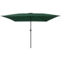 Parasol de jardín Verde y Negro 295 x 295 x 245 cm en Sombrillas | Comprar online en Foro24