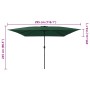 Parasol de jardín Verde y Negro 295 x 295 x 245 cm en Sombrillas | Comprar online en Foro24
