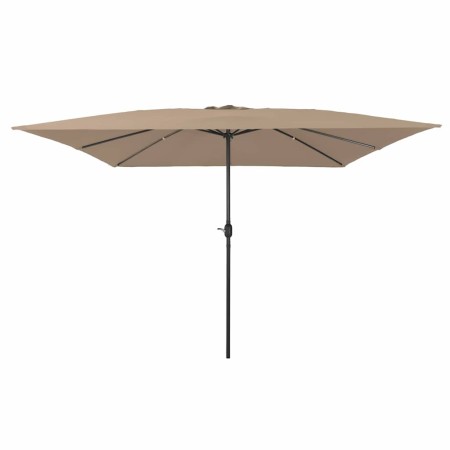 Parasol de jardín Taupe y Negro 295 x 295 x 245 cm en Sombrillas | Comprar online en Foro24