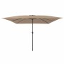 Parasol de jardín Taupe y Negro 295 x 295 x 245 cm en Sombrillas | Comprar online en Foro24