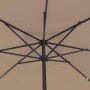 Parasol de jardín Taupe y Negro 295 x 295 x 245 cm en Sombrillas | Comprar online en Foro24