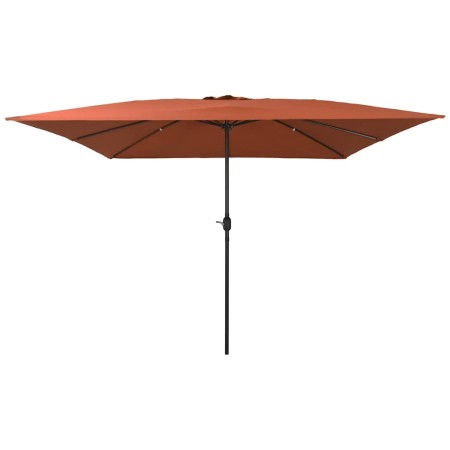 Parasol de jardín Rojo y Negro 295 x 295 x 245 cm