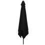 Parasol de jardín Negro 295 x 295 x 245 cm Poliéster y Acero en Sombrillas | Comprar online en Foro24