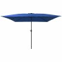 Parasol de jardín Azul y Negro 295 x 295 x 245 cm