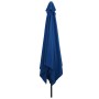 Parasol de jardín Azul y Negro 295 x 295 x 245 cm