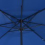 Parasol de jardín Azul y Negro 295 x 295 x 245 cm