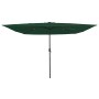 Parasol de jardín Verde y Negro 295 x 295 x 245 cm