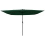 Parasol de jardín Verde y Negro 295 x 295 x 245 cm