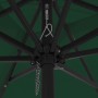 Parasol de jardín Verde y Negro 295 x 295 x 245 cm
