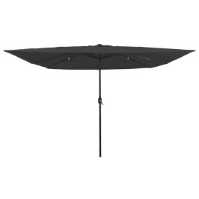 Parasol de jardín Antracita y Negro 295 x 295 x 245 cm