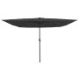 Parasol de jardín Antracita y Negro 295 x 295 x 245 cm