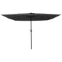Parasol de jardín Antracita y Negro 295 x 295 x 245 cm