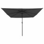 Parasol de jardín Antracita y Negro 295 x 295 x 245 cm