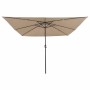 Parasol de jardín Topo y Negro 295 x 295 x 245 cm