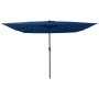 Parasol de jardín Azul y Negro 295 x 295 x 245 cm