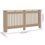 MDF-Heizkörperabdeckung 172x19x81 cm von vidaXL, Zubehör für Heizkörper - Ref: Foro24-288181, Preis: 61,88 €, Rabatt: %