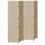 Separador de habitaciones Beige 196 x 180 cm ratán sintético
