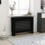 Schwarze MDF-Heizkörperabdeckung 112x19x81,5 cm von vidaXL, Zubehör für Heizkörper - Ref: Foro24-288183, Preis: 88,67 €, Raba...