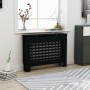 Schwarze MDF-Heizkörperabdeckung 112x19x81,5 cm von vidaXL, Zubehör für Heizkörper - Ref: Foro24-288183, Preis: 81,42 €, Raba...