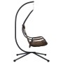 Silla huevo colgante Manual Café 94 x 107 x 196.5 cm Acero