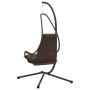 Silla huevo colgante Manual Café 94 x 107 x 196.5 cm Acero