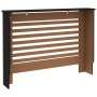 Schwarze MDF-Heizkörperabdeckung 112x19x81,5 cm von vidaXL, Zubehör für Heizkörper - Ref: Foro24-288183, Preis: 81,42 €, Raba...